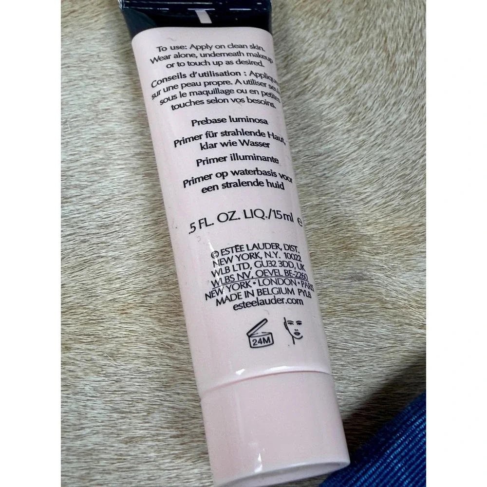 New Estee Lauder Futurist Aqua Brilliance Watery Glow Primer 0.5oz 15ml Travel